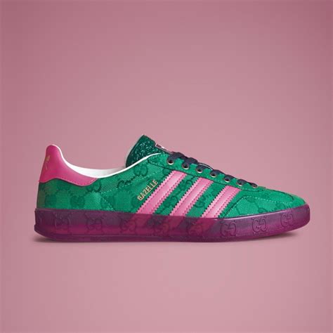 gucci adidas pink and green|See Every Look From the Adidas x Gucci Collaboration That’s  .